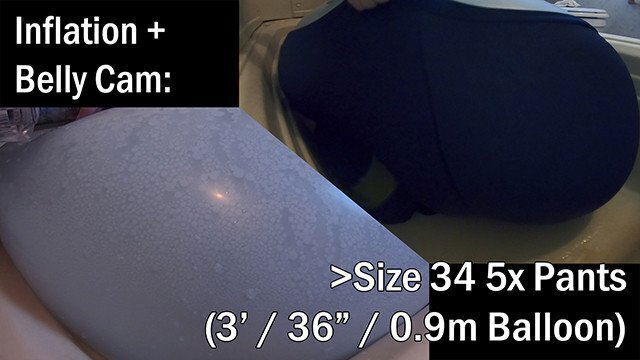 Size Pants Balloon Inflation