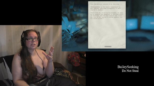 Naked with Vibrator Outlast Play Through part