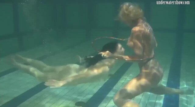 Underwater acrobatics lesbians Irina Barna Feher
