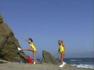Lesbian Lifeguards licking Pussy Beach