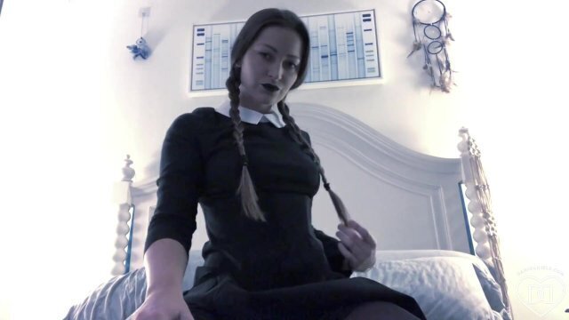Dani Daniels Halloween Wednesday Adams Masturbation