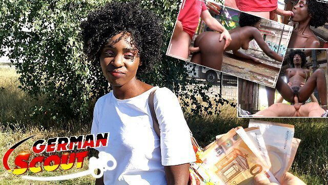 GERMAN SCOUT - BLACK EBONY MILF ZAAWAADI REAL PUBLIC PICKUP SEX HAIRY PUSSY ROUGH