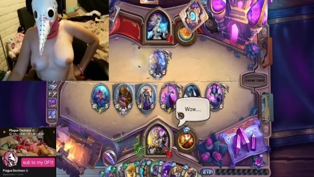 Gamer Girl Plague Doctor Nipples Hard