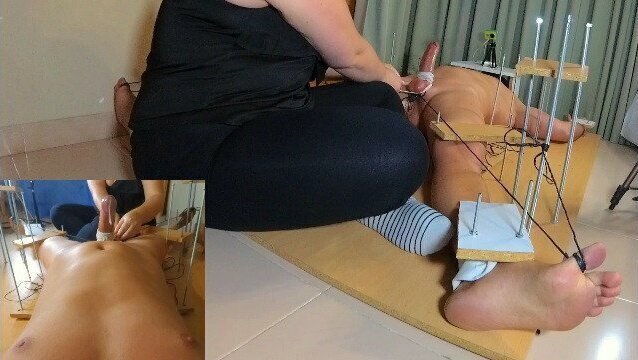 Amateur Femdon Handjob.POV.Tickling Torture.Bound Balls.Ruined Orgasm.Post Orgasm Torture