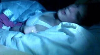 Sexy Brunette Masturbating Dark