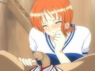 One piece Nami blowjob (english subbed)