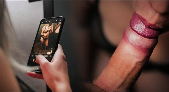 Romantically fucked in the mouth while she was taking a photo for instagram. short