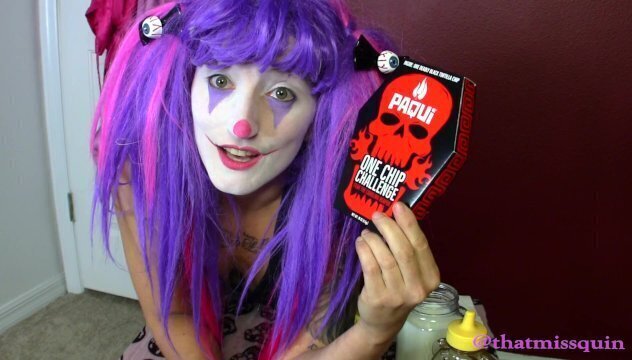 Clown Girl Eats Paqui Chip Challenge