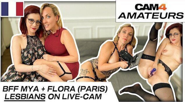 Flora Mya: naughty girls doing each other front webcam! CAM4