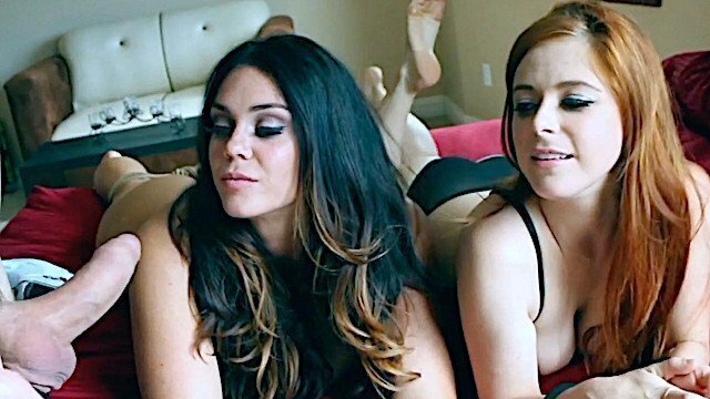 Sluts Wake Tied After Night Partying Suck Huge Cock!