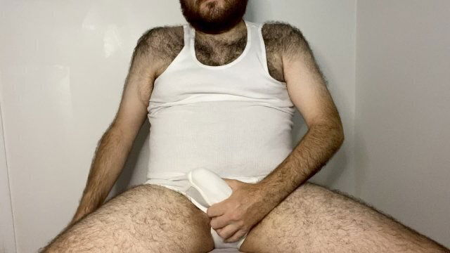 bulging white briefs