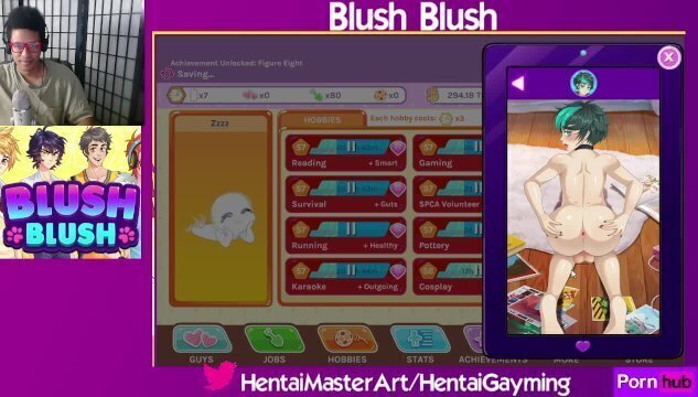 Butt joke! Blush Blush W/HentaiGayming