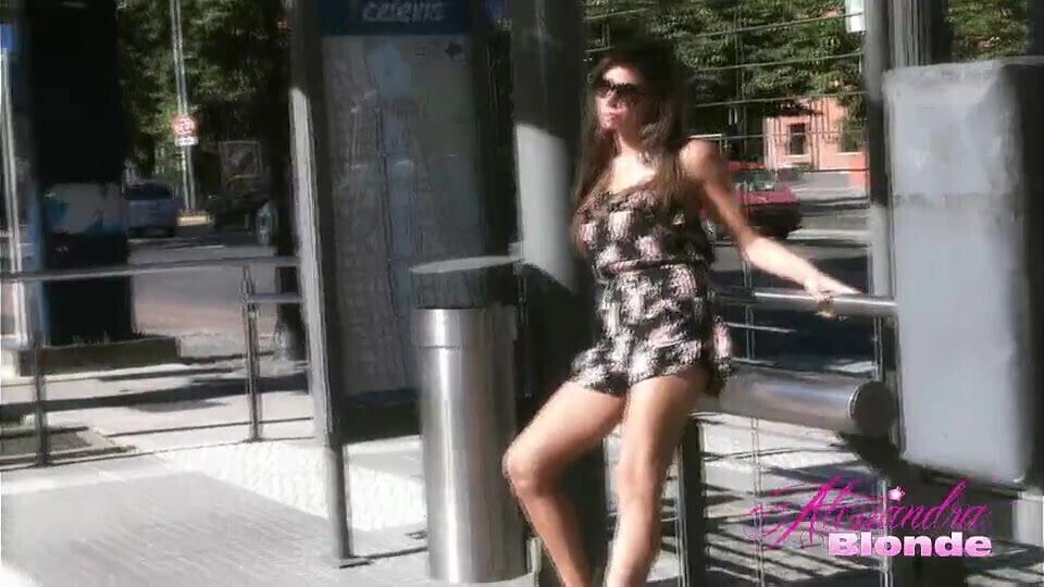 Alessandra Blonde floral dress