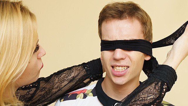 teaches blindfold stepson fetish