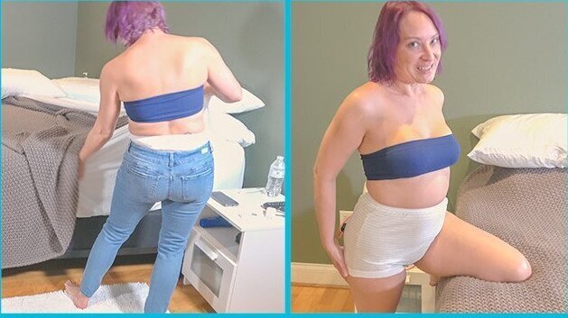 MILF Modeling Several Pairs Granny Panties TEASER