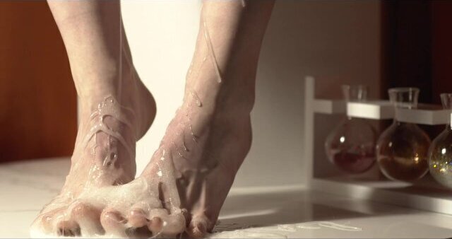 Barefoot Play Fall Time Slime ASMR