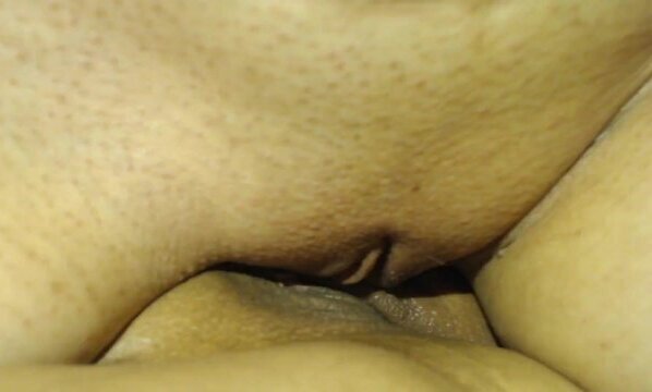 Rubbing pussy against step-sisters' pussy