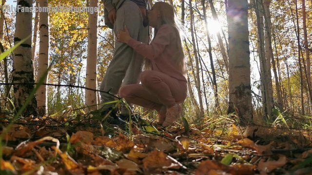 Giving blowjob woods. VIDEO TRAILER