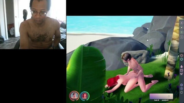 BLACK ASPIE PLAYING SEXSIM GAME