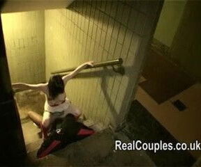 Risky daring sex in public and flashing