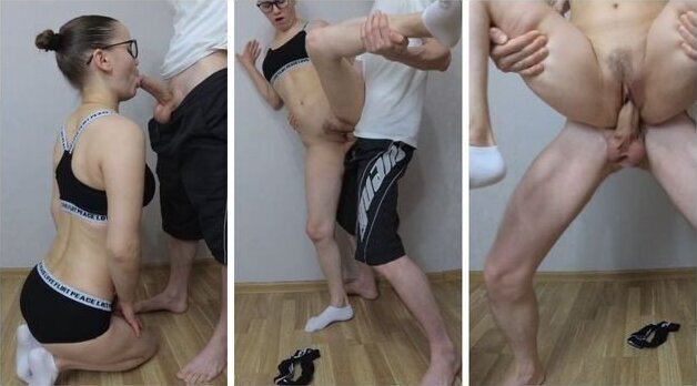 Yoga Girl Gets a Standing Fuck Instead of a Workout