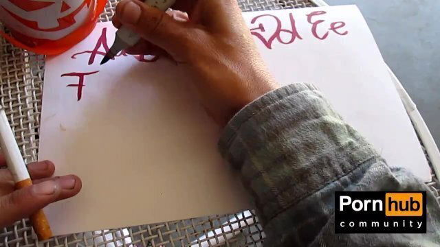Sexy hands ASMR writing cursive cardinal (instrumental john bravoe)
