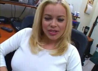 blonde slut takes loads down hatch