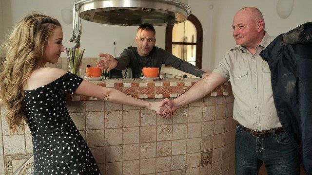 DADDY4K. Sweet Euro chick moans during forbidden with