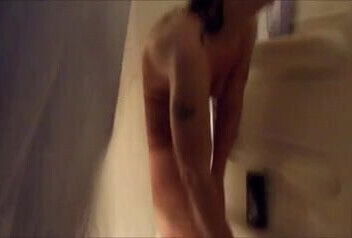 Amateur Hairy Milf shower