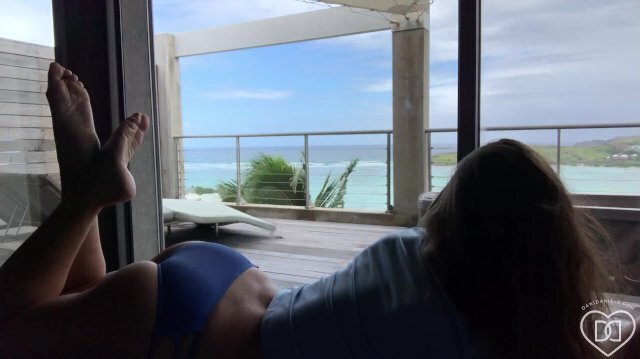 Dani Daniels Island Bliss Orgasm with Travel Vibe