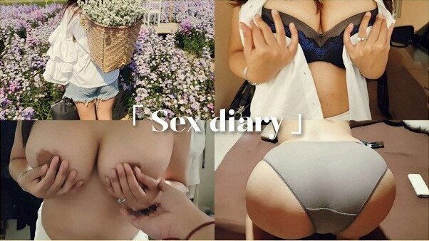 Sex vlog, Thailand mountain Masturbation in outdoor with beautiful big boobs girl & creampied