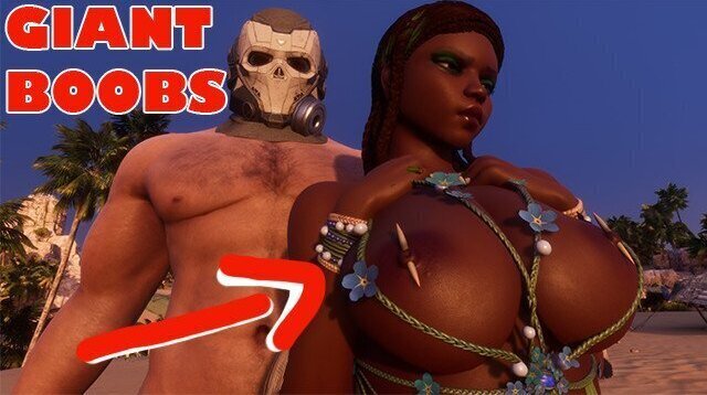 Giant boobs ebony princess (Wildlife animation)