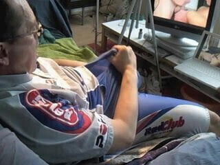 2 times cumming in Rad Club Lycra