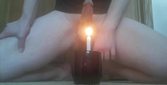 Extinguishing Candle With Cumshot