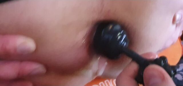 Boyfriends Virgin (First use) HUGE Dildo, Long Vibrating Silicone Metal Bead Shaft