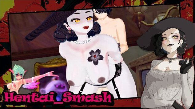 Lady Dimitrescu gets fucked doggystyle, hand face. Resident Evil Village Hentai.