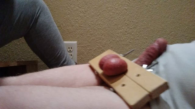 Friday ballbusting part Punching hard