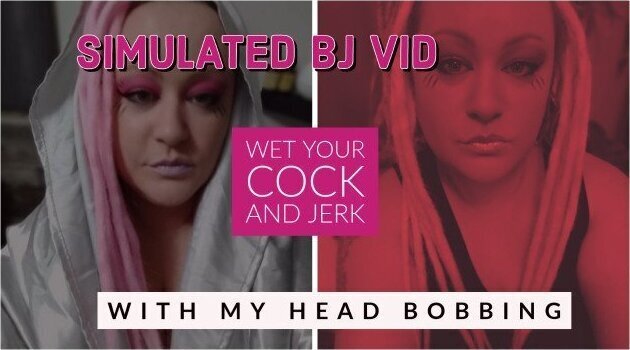 Simulated BJ Vid Wet your cock and jerk with my Head Bobbing NO SOUND