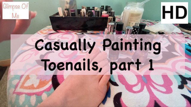 Painting toenails part foot fetish glimpseofme
