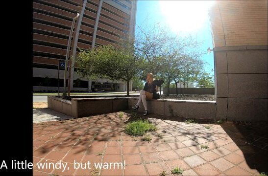 Risky Flashing Shortest Sheer Skirt!