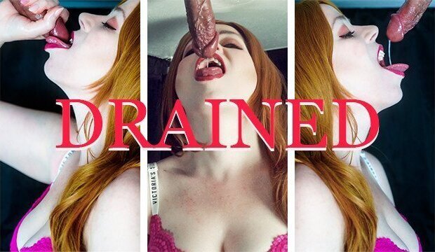 Redhead Irish MILF Milking Table Drains Cumshots Swallows with Ruined Orgasm!