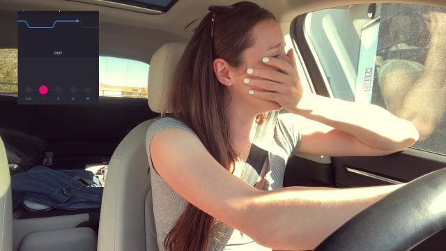 Cumming *embarassingly* hard Starbucks Drive Thru (LUSH CONTROL PART