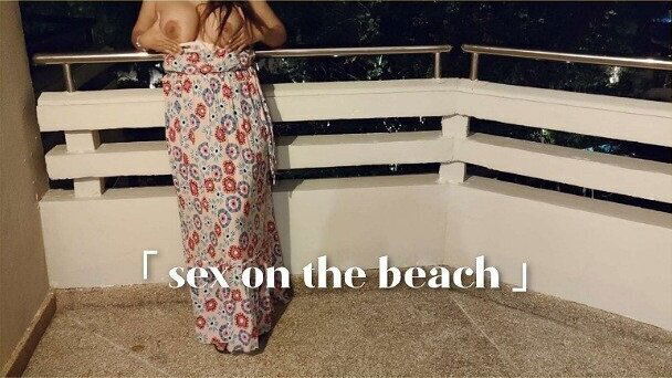 Sex vlog, Thailand sex on the beach, outdoor fucked with beautiful big boobs girl & perfect body