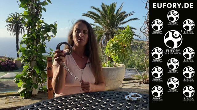 BDSM: heavy police foot cuffs