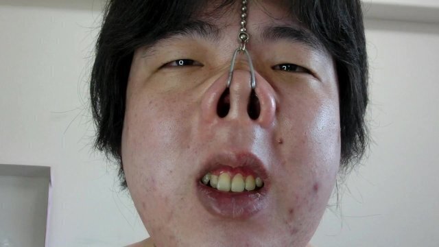 Nose hook masturbation8