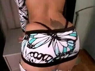 Phat Latin Booty In Butterfly Outfit