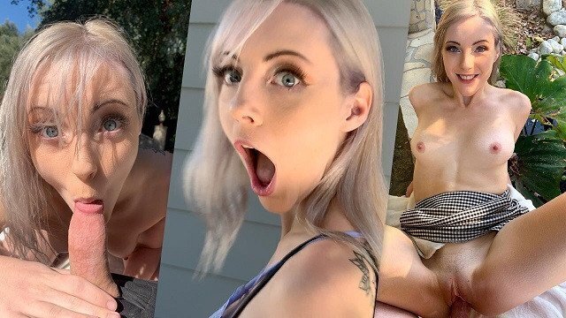 Blonde JAMIE JETT Public after Crashing Porn