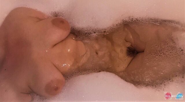 Horny MILF taking bath