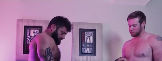 MASQULIN Jay Dymel Receives Two Raw Dicks In Wild Spitroast