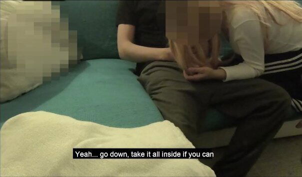 STEPSIS TALKED into LICKING a COCK for FIRST TIME! Perfect ass, virgin teen, Fit 18, sex initiation